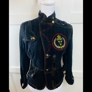 Women’s military denim jacket